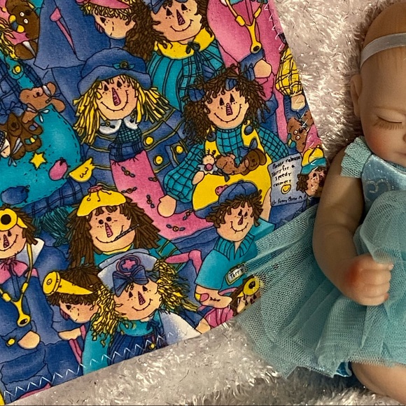 Handmade Raggedy Ann Bib OOAK - Picture 3 of 4